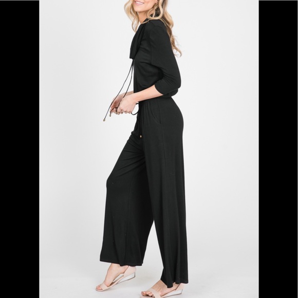 Comfy Black Jumpsuit - Picture 5 of 8